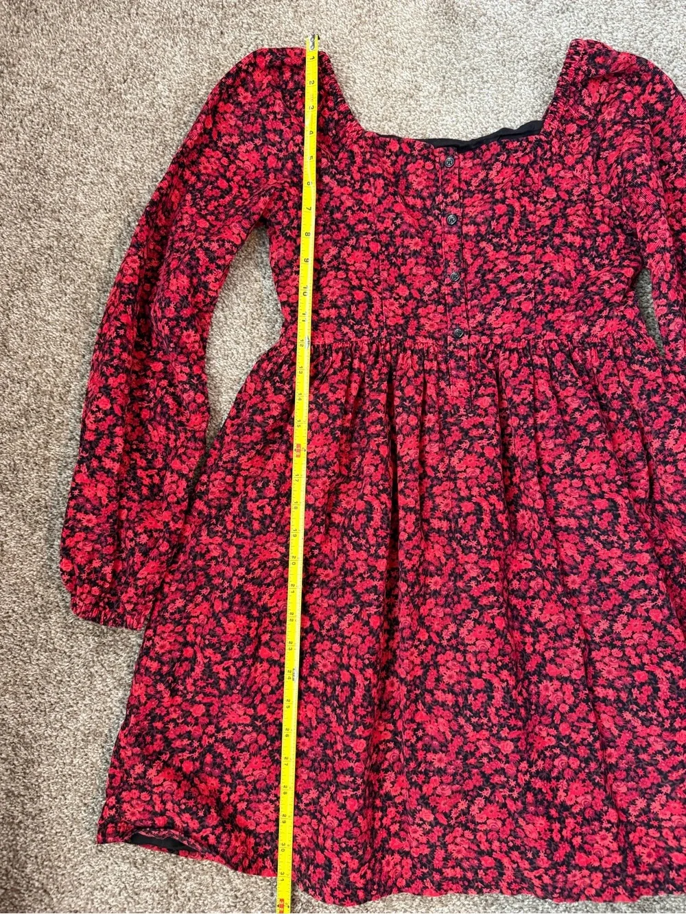 GAP Kids girls floral corduroy dress